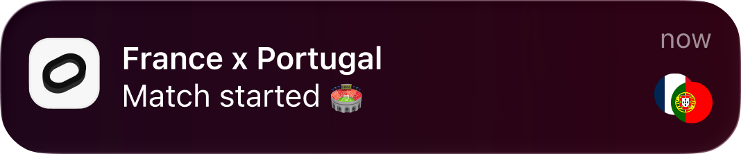 France x Portugal — Match started