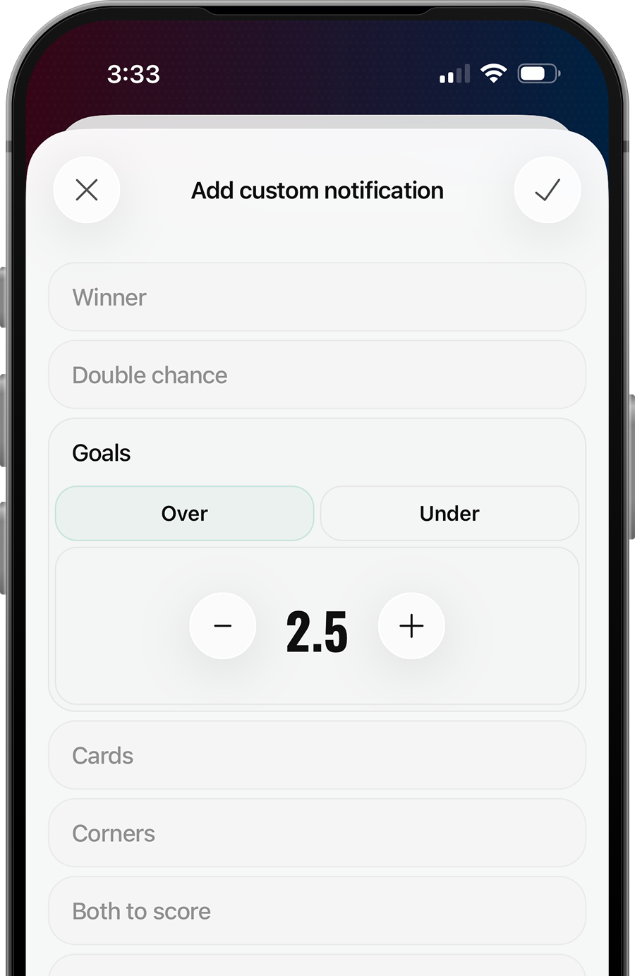 Custom notifications